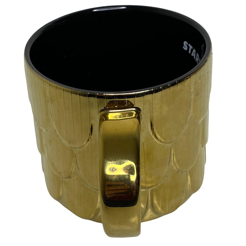 Starbucks Gold Mermaid Mug Siren Scales 2019 Holiday Christmas Limited Edition - Picture 4 of 6